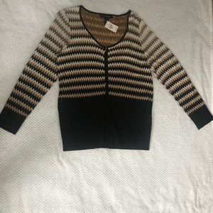 Low cut zip up Cardigan NWT